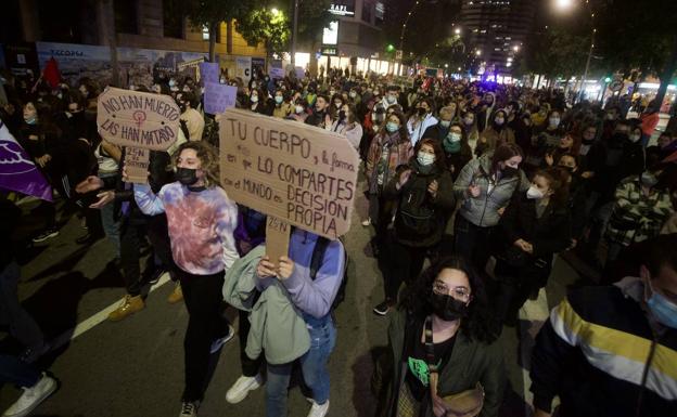 La marcha del 25N pide en Murcia el fin de la violencia sexista