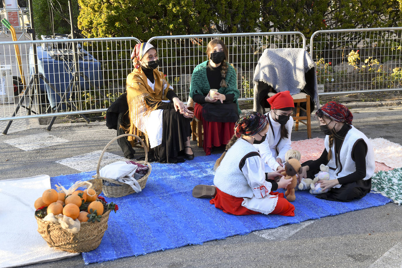 Cabalgata estática de los Reyes Magos en Murcia