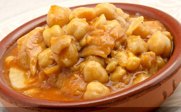 Callos con garbanzos