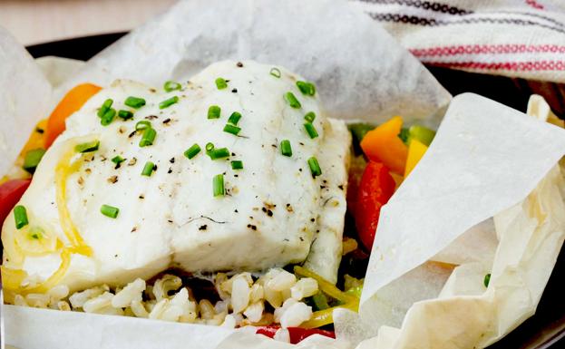 Papillote de merluza