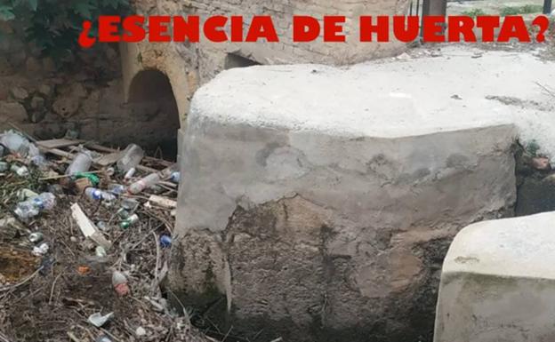 Una asociación de vecinos de Aljucer denuncia en un vídeo el «estado real» de la huerta de Murcia