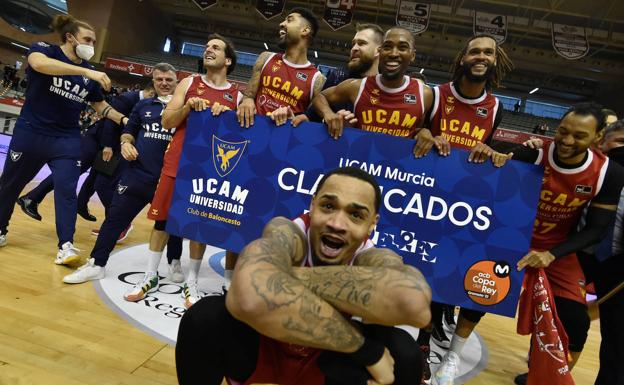 El UCAM Murcia se enfrentará al Valencia Basket en la Copa del Rey de baloncesto