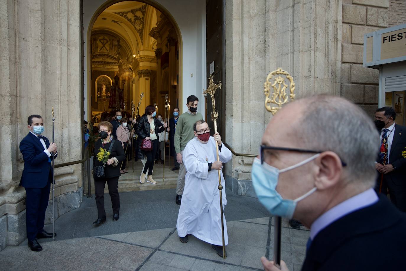 Procesión en honor a La Candelaria en el barrio murciano de Santa Eulalia