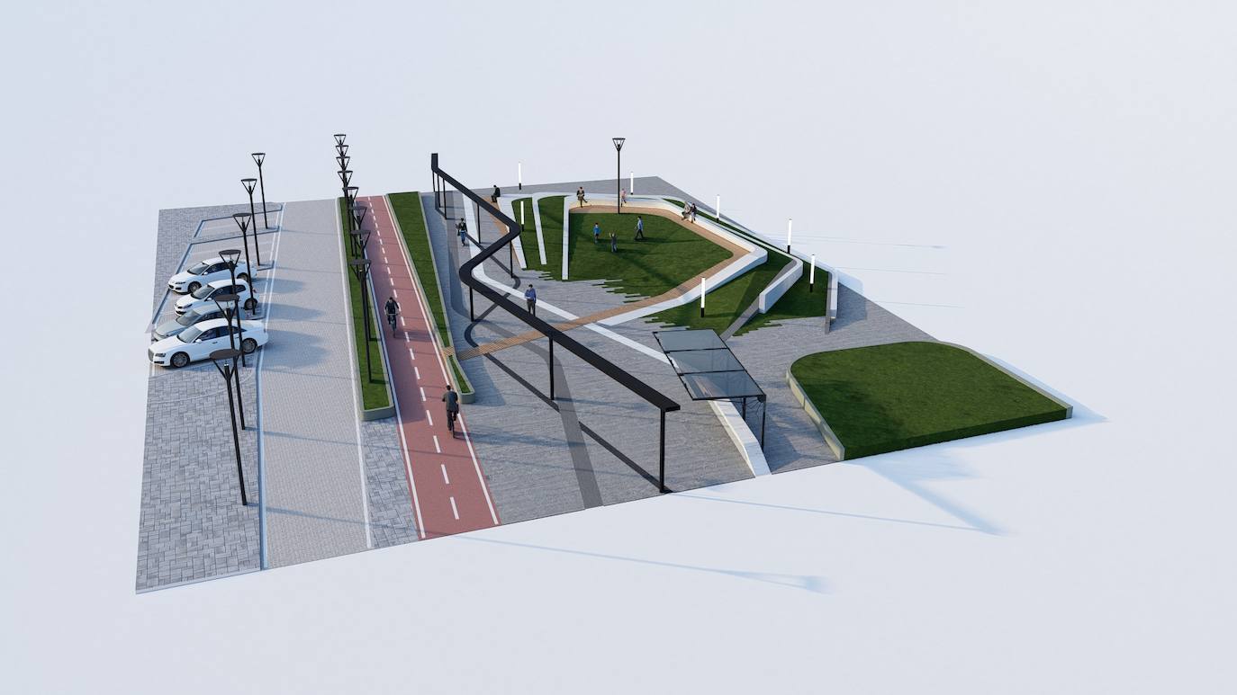 Proyecto de peatonalización del bulevar de la Conexión Sur