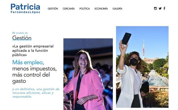 La alcaldesa de Archena se crea una web personal a las puertas del congreso del PP regional