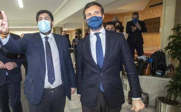 López Miras defiende que Casado «sale más fortalecido» de las elecciones en Castilla y León