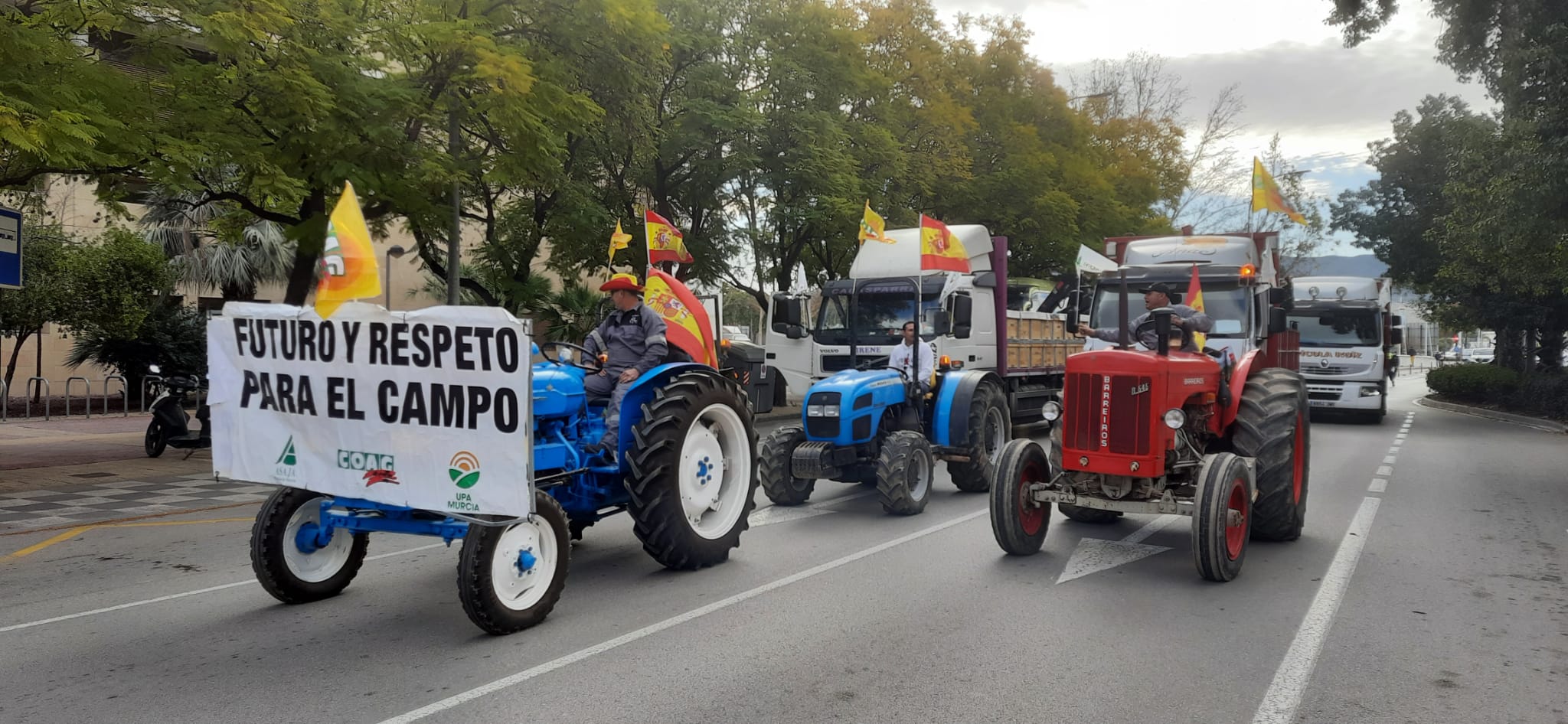 La manifestación del campo en Murcia, en imágenes