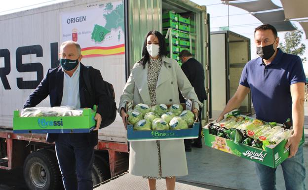 La Región de Murcia desembarca en Dubái con 12.000 kilos de vegetales frescos