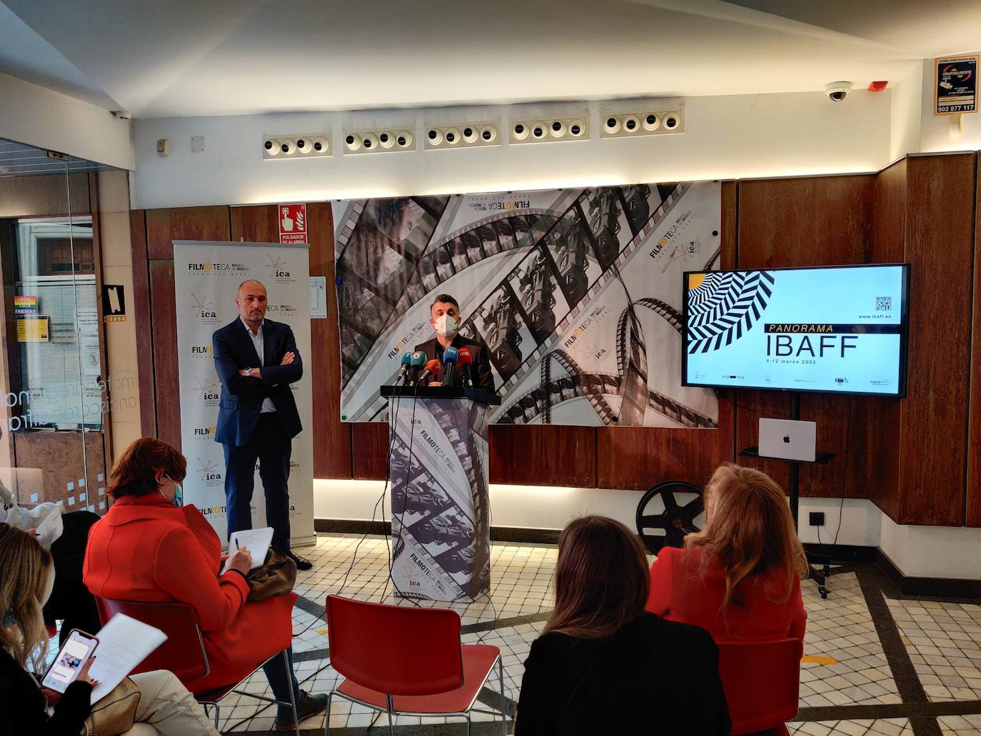 Presentation of the Murcia International Film Festival (IBAFF), this Tuesday.