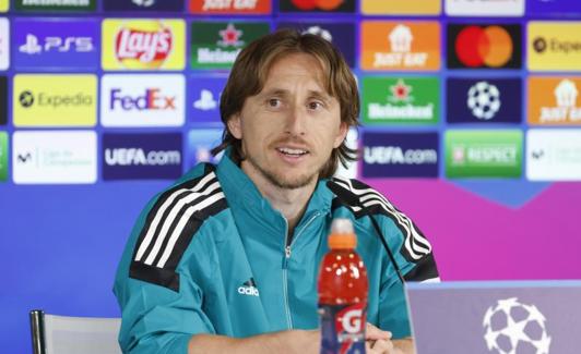 Luka Modric, during his appearance.  /Eph