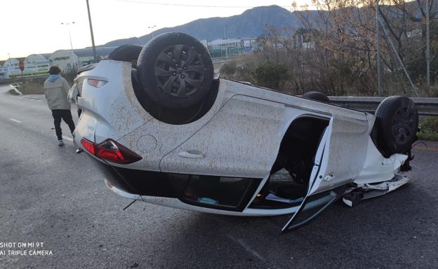 Tres heridos en un accidente de tráfico en Murcia
