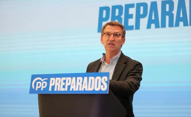 The president of the Xunta de Galicia and candidate for the presidency of the national PP, Alberto Núñez Feijóo.
