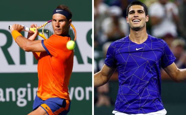 Encuesta: ¿Quién crees que ganará el enfrentamiento entre Rafa Nadal y Carlos Alcaraz?