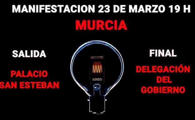 Convocan una manifestación contra la «escalada disparatada de precios» el próximo 23 de marzo en Murcia