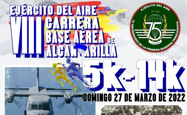 Alcantarilla acoge este domingo la VIII carrera popular de la Base Aérea