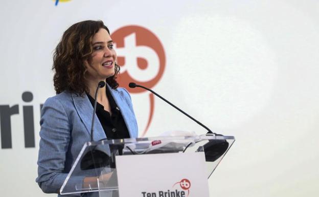 The president of the Community of Madrid, Isabel Díaz-Ayuso 