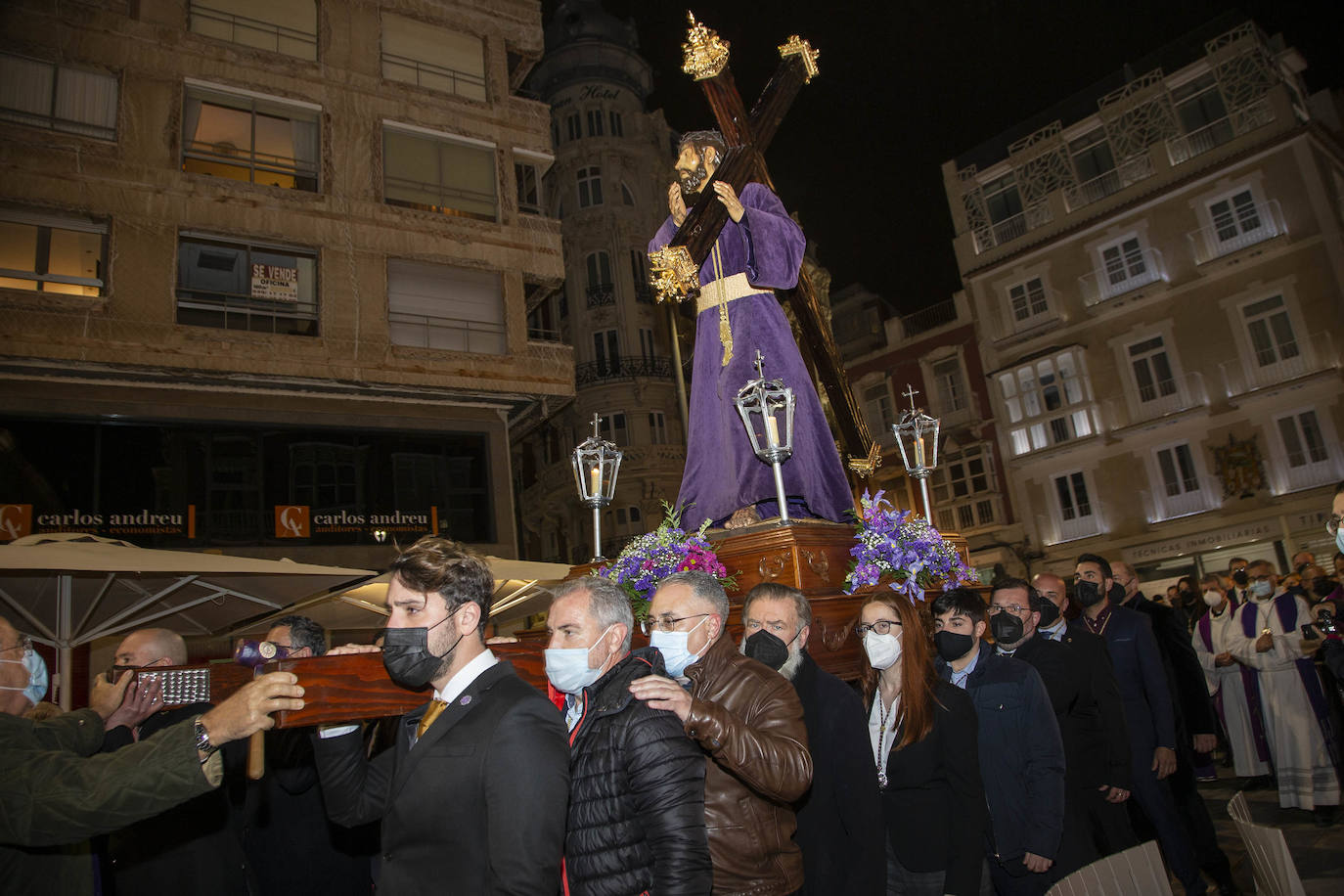 La Cofradía Marraja celebra un vía crucis en Cartagena