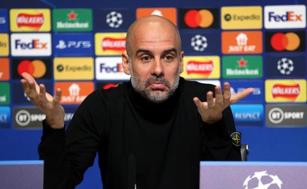 Pep Gardiola, manager of Manchester City, in the preview of the Champions duel against Atlético. 
