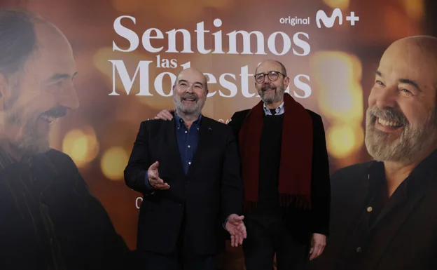 Antonio Resines and Miguel Rellán, in the presentation of the series. 