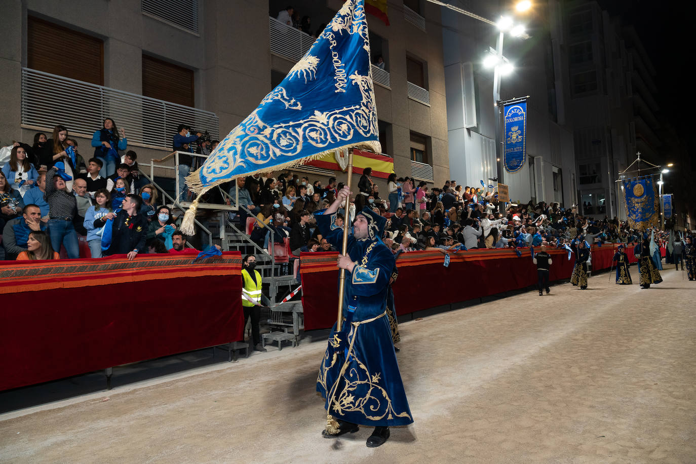 El Paso Azul protagoniza la primera procesión en Lorca tras la pandemia