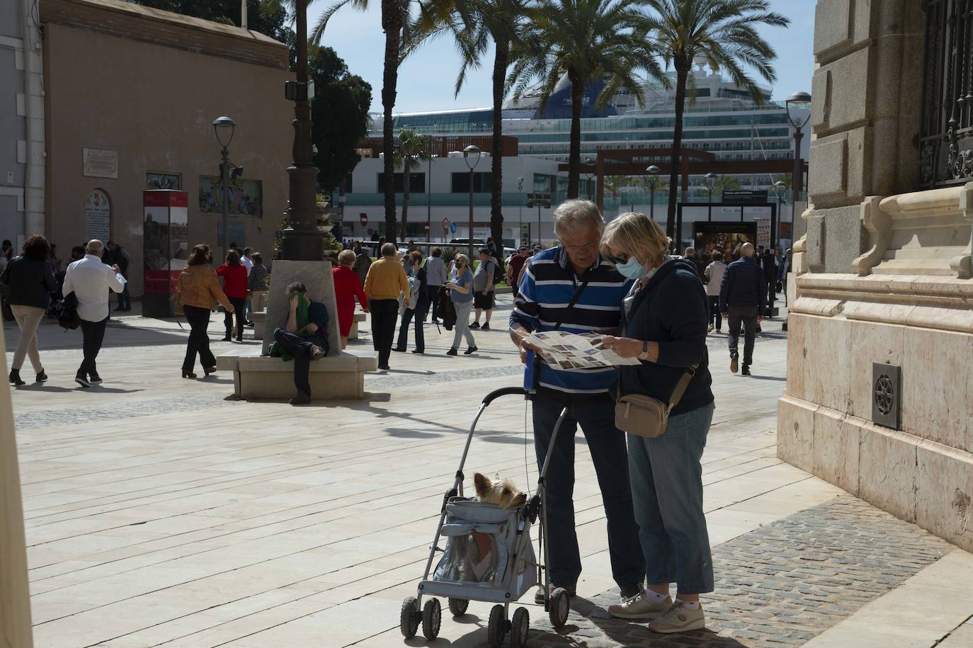 El ambiente del Domingo de Ramos en Cartagena