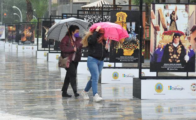 Aviso amarillo por lluvias este miércoles en gran parte de la Región de Murcia