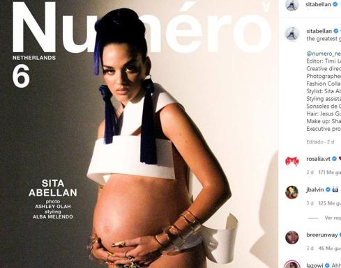 La murciana Sita Abellán desvela su primer embarazo con un posado para una revista europea