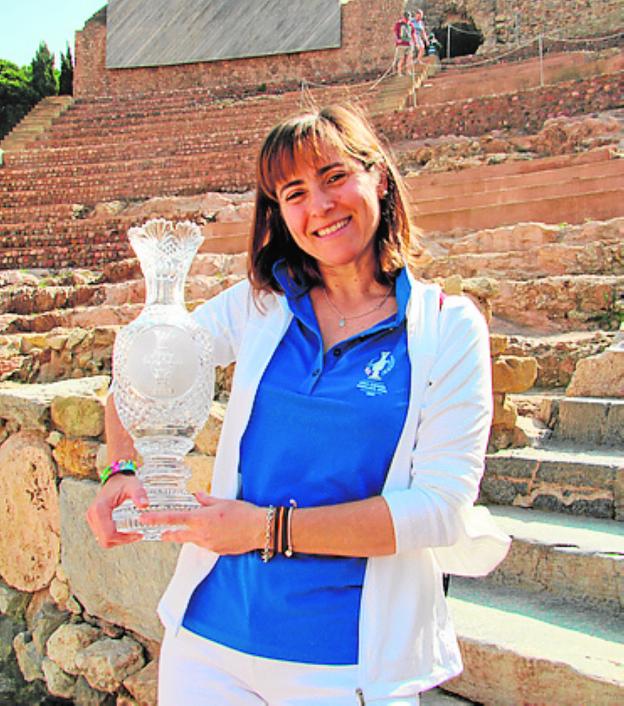 El trofeo Solheim está hoy viernes en El Corte Inglés