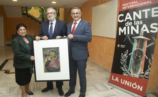Un 'Fotosaurio' de Carlos Saura ilustra el cartel de la LXI edición del Festival Internacional del Cante de las Minas