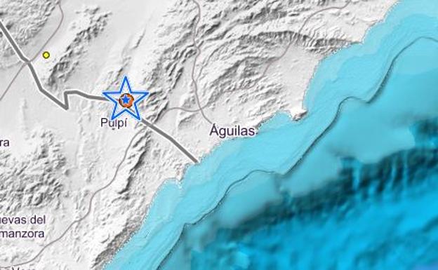 Un terremoto de 3,5 grados sacude Puerto Lumbreras, Águilas y Lorca