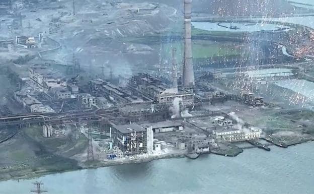 Azovstal steelworks in Mariupol.