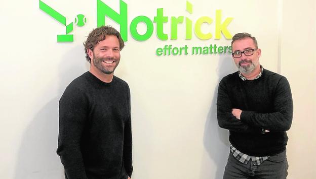 José Cuenca and Norberto Rodríguez, founders of 'Notrick'. 