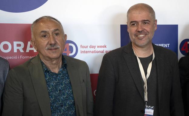 CC OO y UGT, «perplejos» por las palabras de Garamendi en Murcia sobre la semana laboral de 4 días