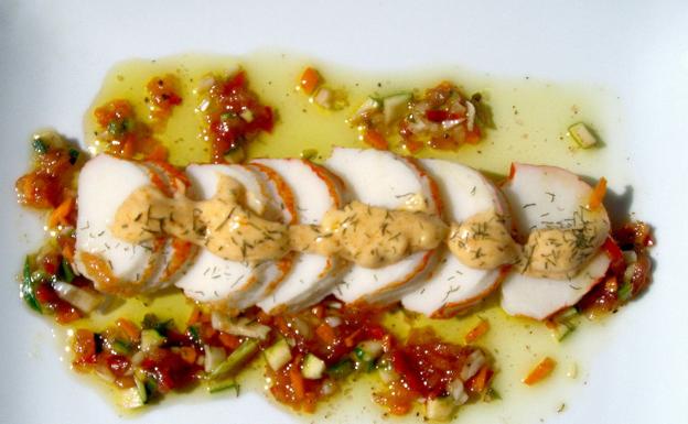 Colas de mar en vinagreta