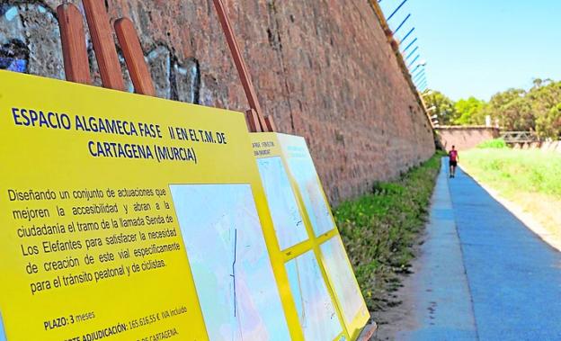 Empieza otra fase para acondicionar el entorno de la rambla de Benipila en Cartagena