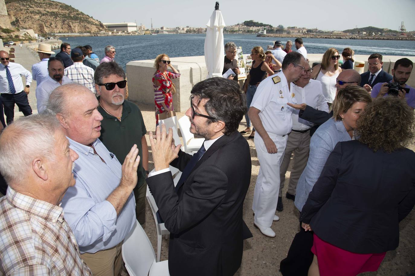 La presentación de las actuaciones en la carretera del Espalmador, en imágenes