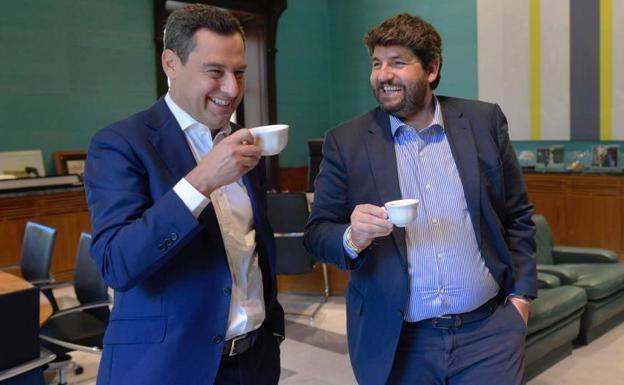 López Miras, tras la mayoría absoluta del PP en Andalucía: «El camino de Feijóo a La Moncloa es imparable»