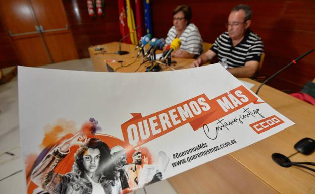 CC OO denuncia que casi el 80% de los convenios sectoriales en la Región de Murcia están paralizados