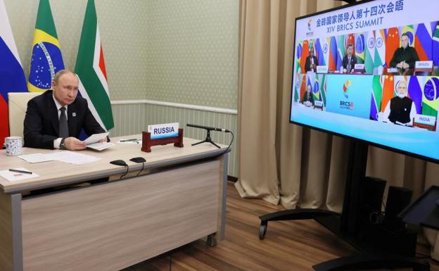 Putin has so far held several international meetings electronically 