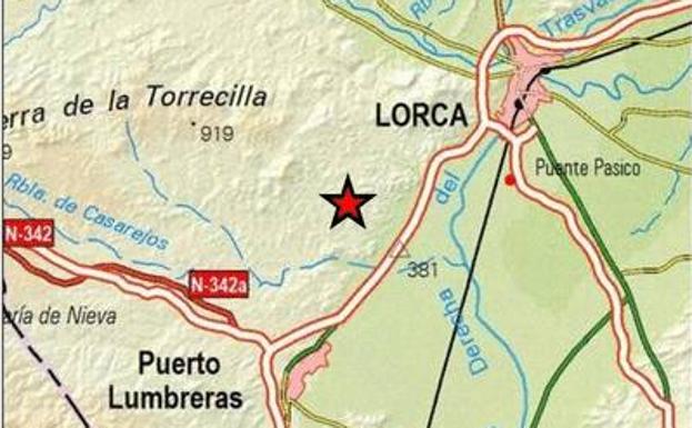 Lorca registra este sábado un terremoto de 2,9 grados