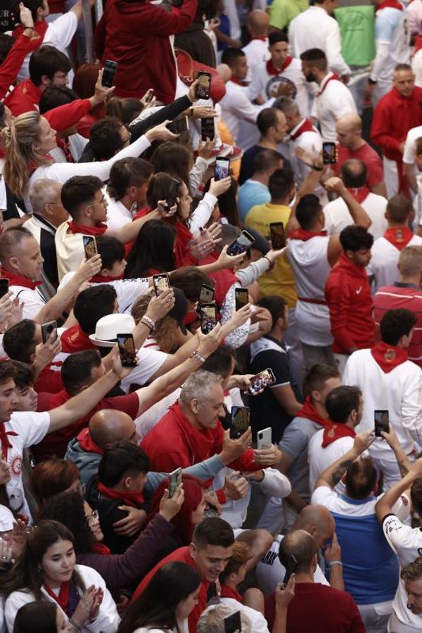 El cuarto encierro de San Fermín, en imágenes