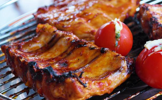 Costillas de cerdo en salsa barbacoa