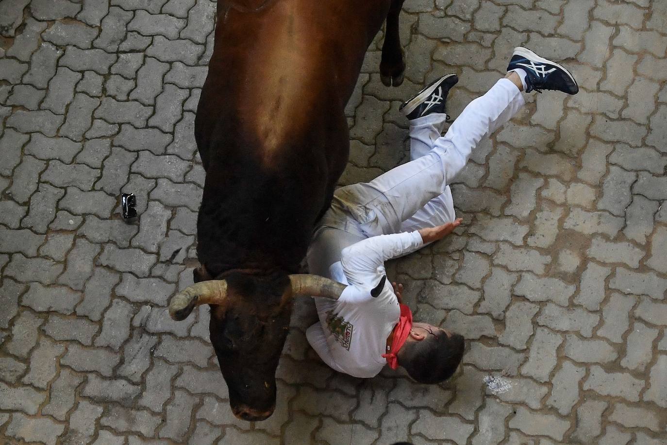 Veloz y muy peligroso encierro de los fieros Jandilla