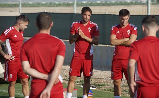 Training of Real Murcia, this Thursday, at the facilities of La Torre Golf Resort.
