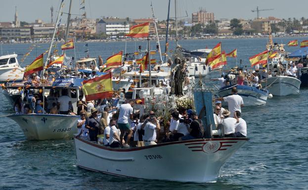 Reencuentro con la patrona del mar en el litoral de la Región de Murcia