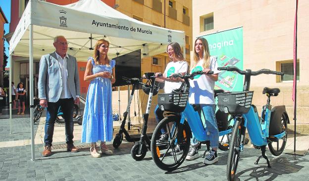 Medio millar de patinetes y bicis eléctricas se ofrecerán en alquiler a partir de septiembre en Murcia