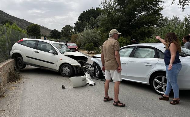 Head-on collision in Cieza.