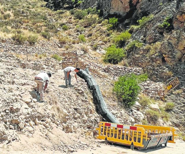 Una pasarela facilitará el acceso al yacimiento del Salto de la Novia de Ulea