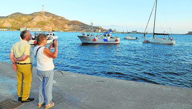 Homenaje a la procesión marinera en Cartagena