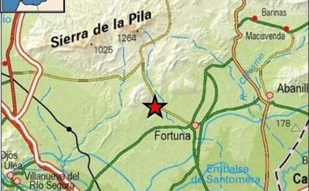 Un terremoto de 2,4 grados se deja sentir en Fortuna
